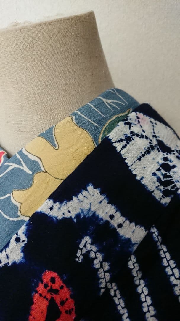 セミアンティーク浴衣セミアンティーク有松絞り浴衣薔薇柄 大正浪漫アンティーク着物