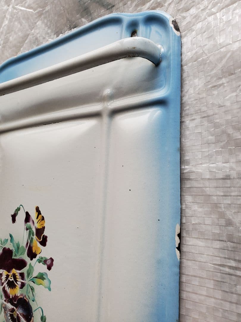 フランス　アンティーク　ホーロー　レードルラック