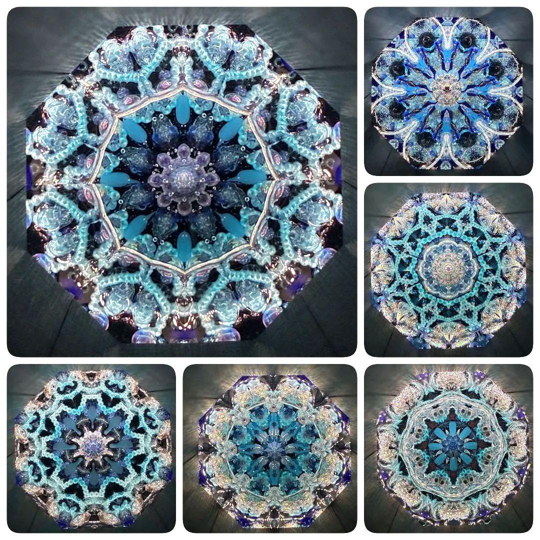 万華鏡《413》ゆっくり動くオイルタイプ（天板黒）セミオーダー