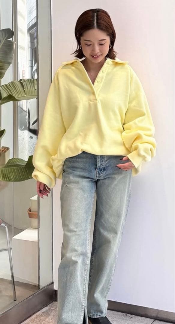 未使用！シールームリンvolume sweat looseポロトップス