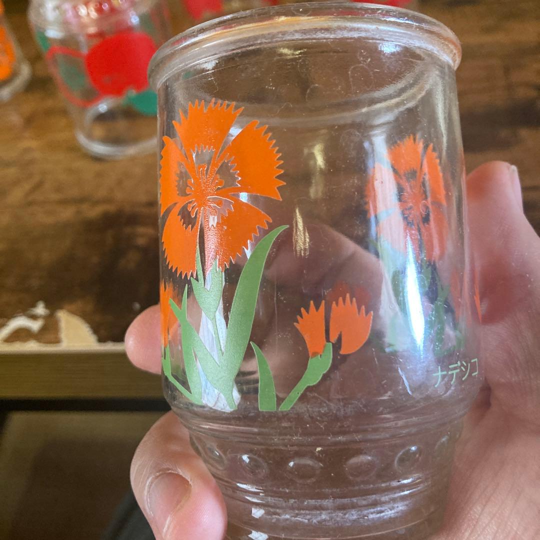 昭和レトロ　調味料ケース　調味料入れ　クッキングジョア　グラス付き