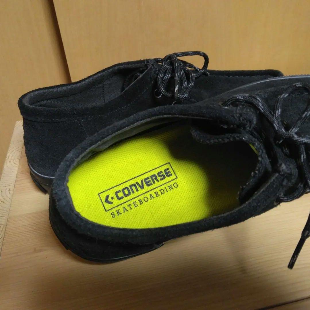 黒 スエード モカシン 編みひも付き