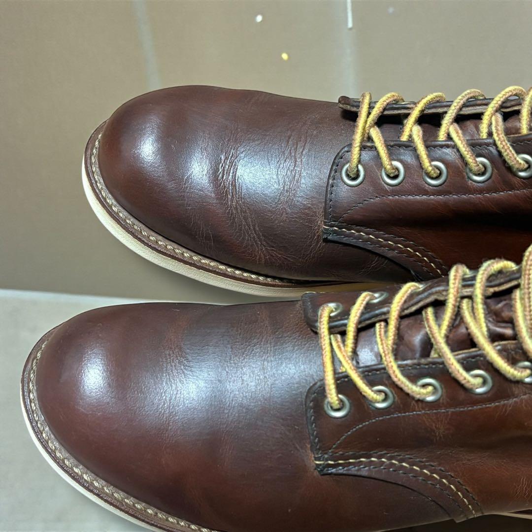 【定番のプレーントゥ】9111レッドウィング　6インチ クラシックラウンドブーツ