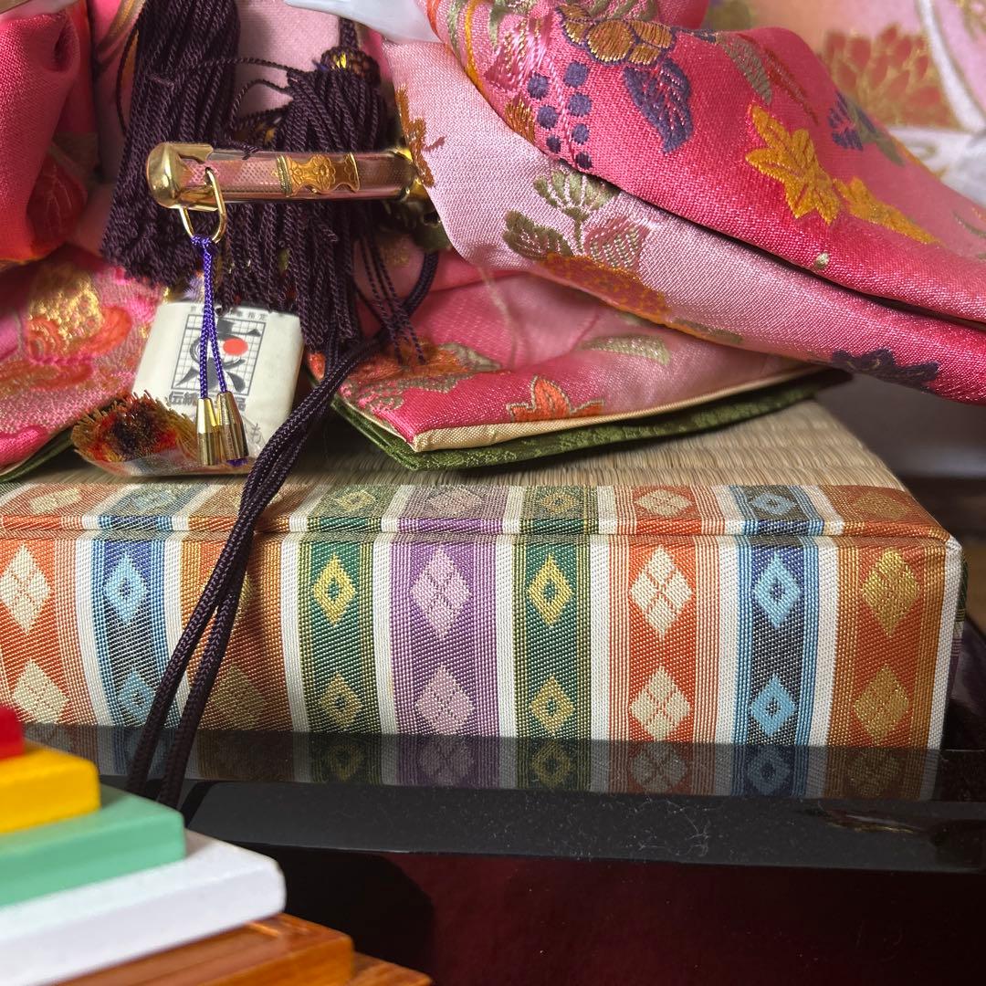 ひな人形 桜背景 中型　雛ごよみ