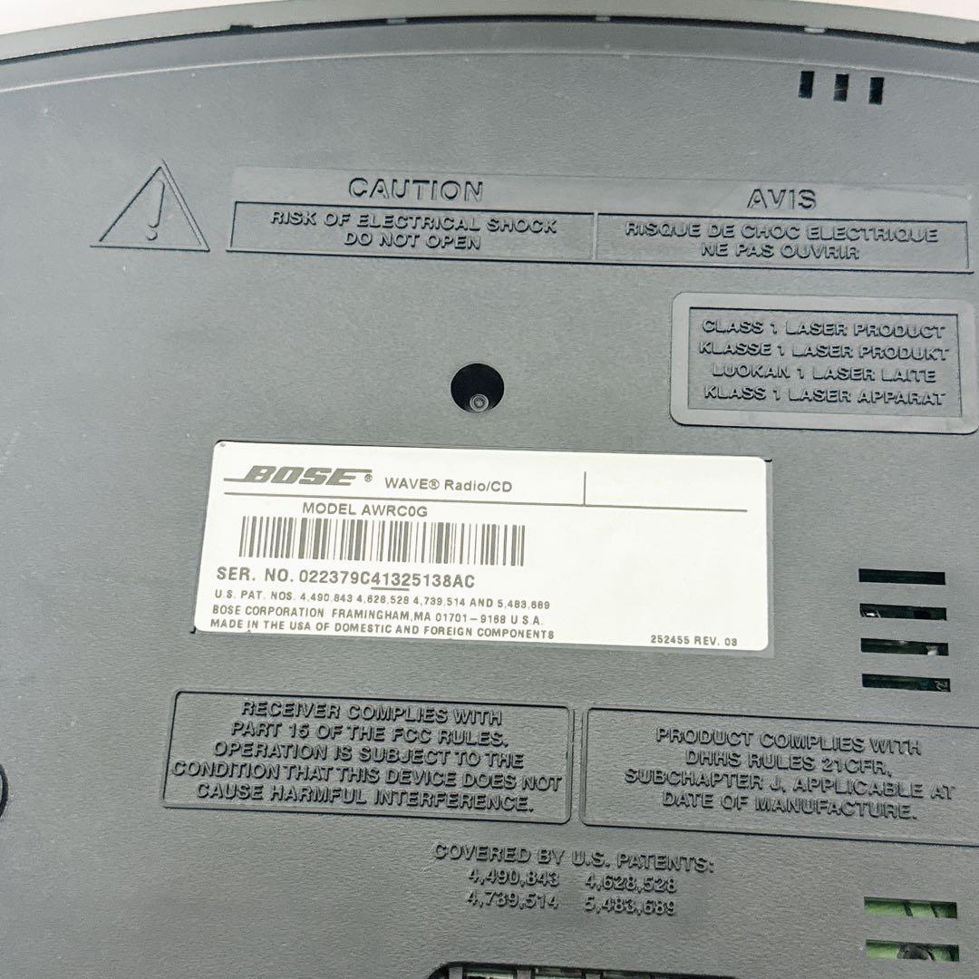 2421【動作美品】BOSE wave Radio cd AWRC0G ブラック