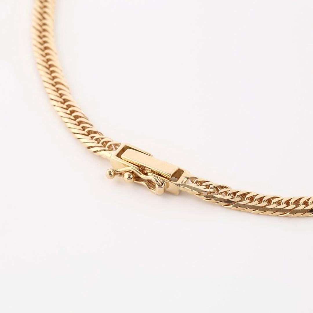 喜平 アンクレット K18 八面トリプル（6ｇ-23cm）造幣局検定マーク　金