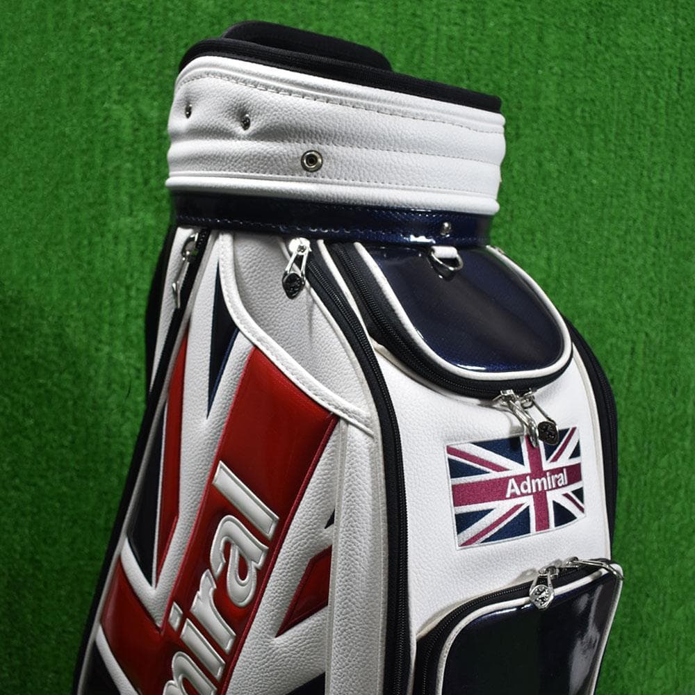 ADMIRAL/アドミラル ゴルフ 3点式ショルダー キャディバッグ９型 美品！