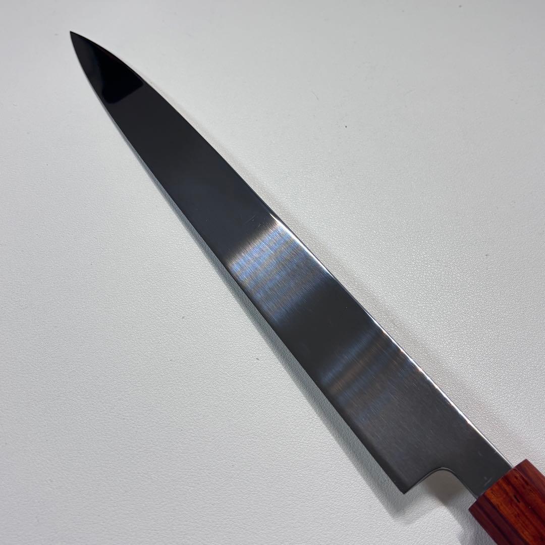 270mm 柳刃包丁 鏡面 黒檀紫檀八角柄 刺身包丁 全鋼、