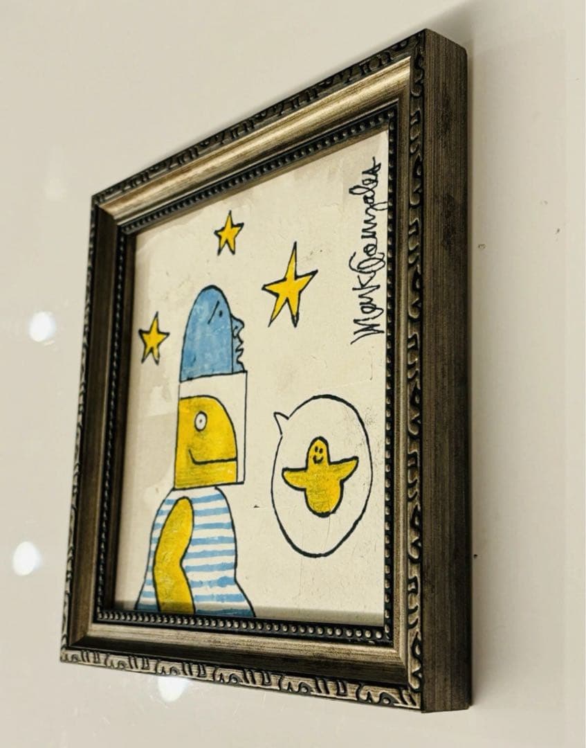 mark gonzales マークゴンザレス 原画 アート 額入　gonz