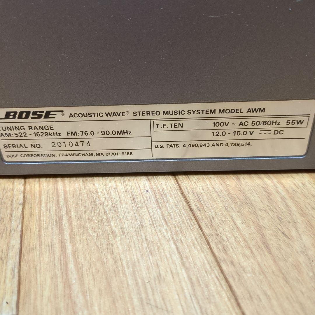 ジャンク品 　BOSE AWM CDラジカセ デッキ