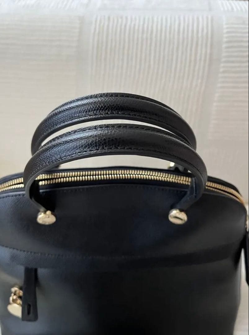 FURLA パイパー　ブラック ハンドバッグ