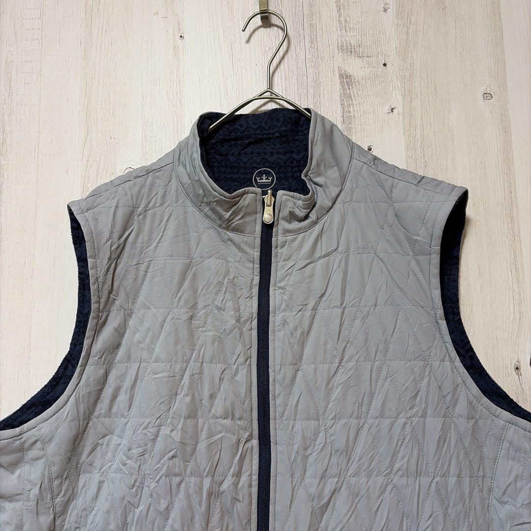 【極美品】PETER MILLAR リバーシブル フリースベスト L 高級ウェア
