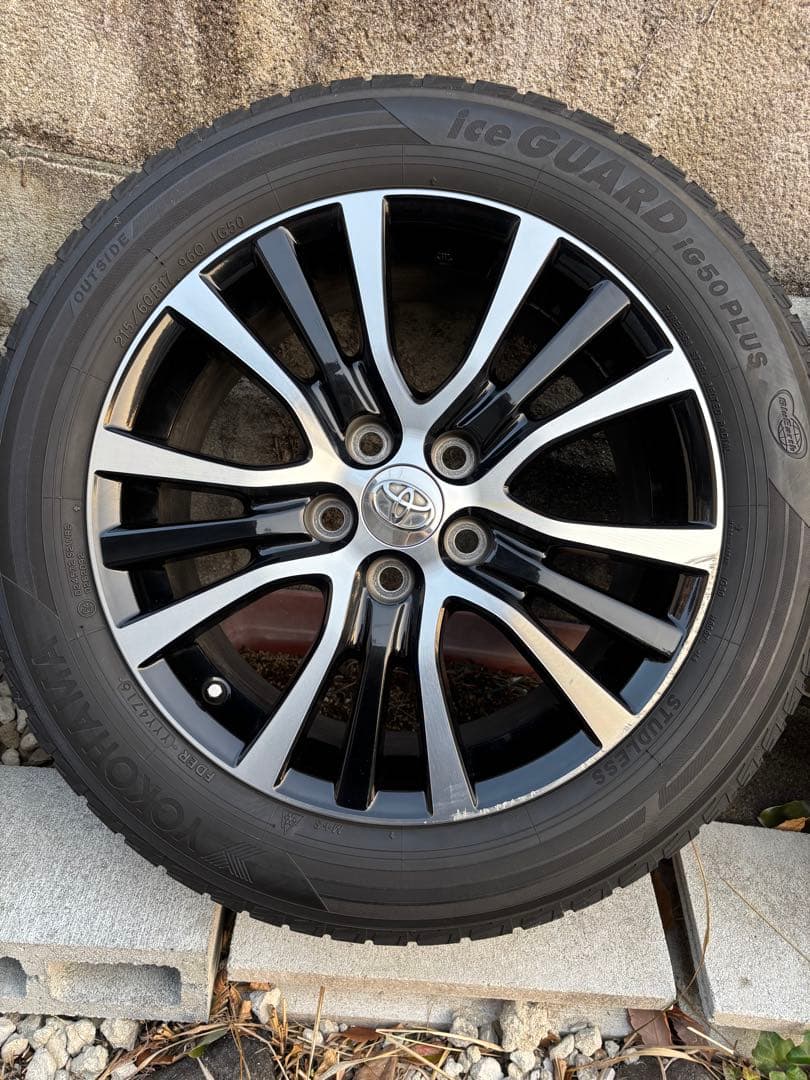 エスティマ 純正アルミ スタッドレス ice GUARD 215/60R17
