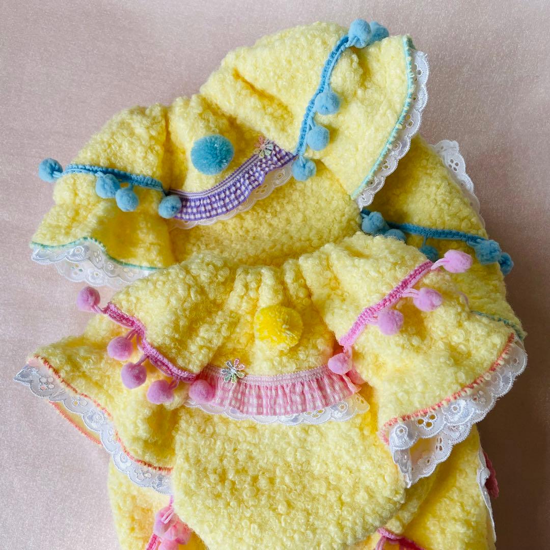 くるくるシープボアのベビちゃんチュニック　犬服ハンドメイド　♡オーダー受付中♡