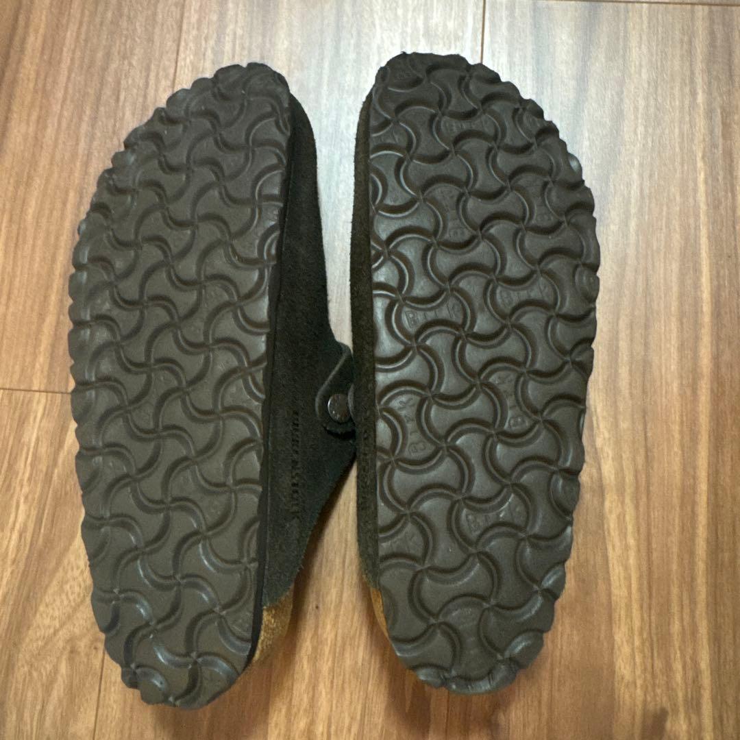 ブラックスエードサボサンダル 37