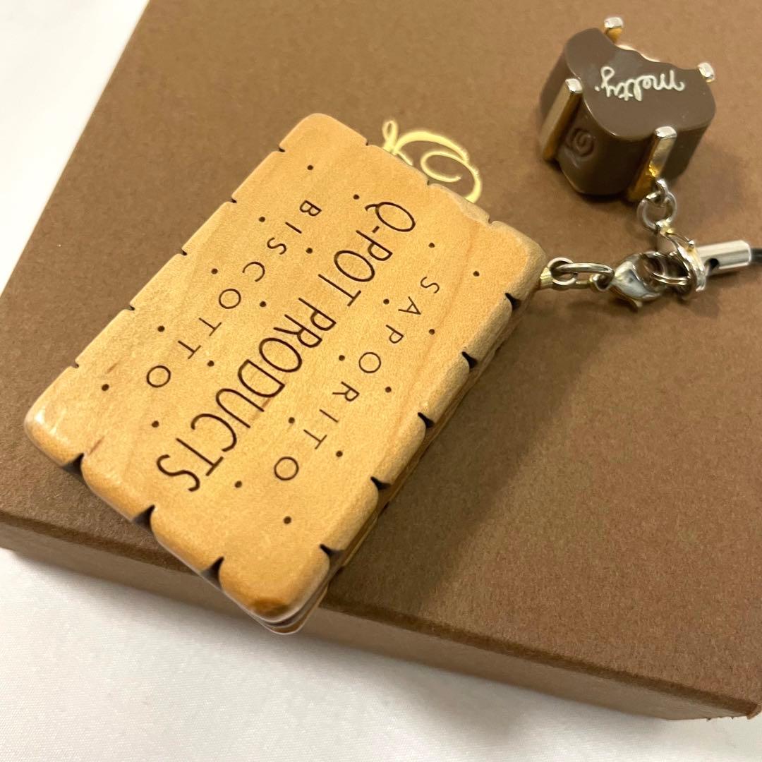 【可愛い】Q-pot. キューポット ビスケット メルティチョコレートストラップ