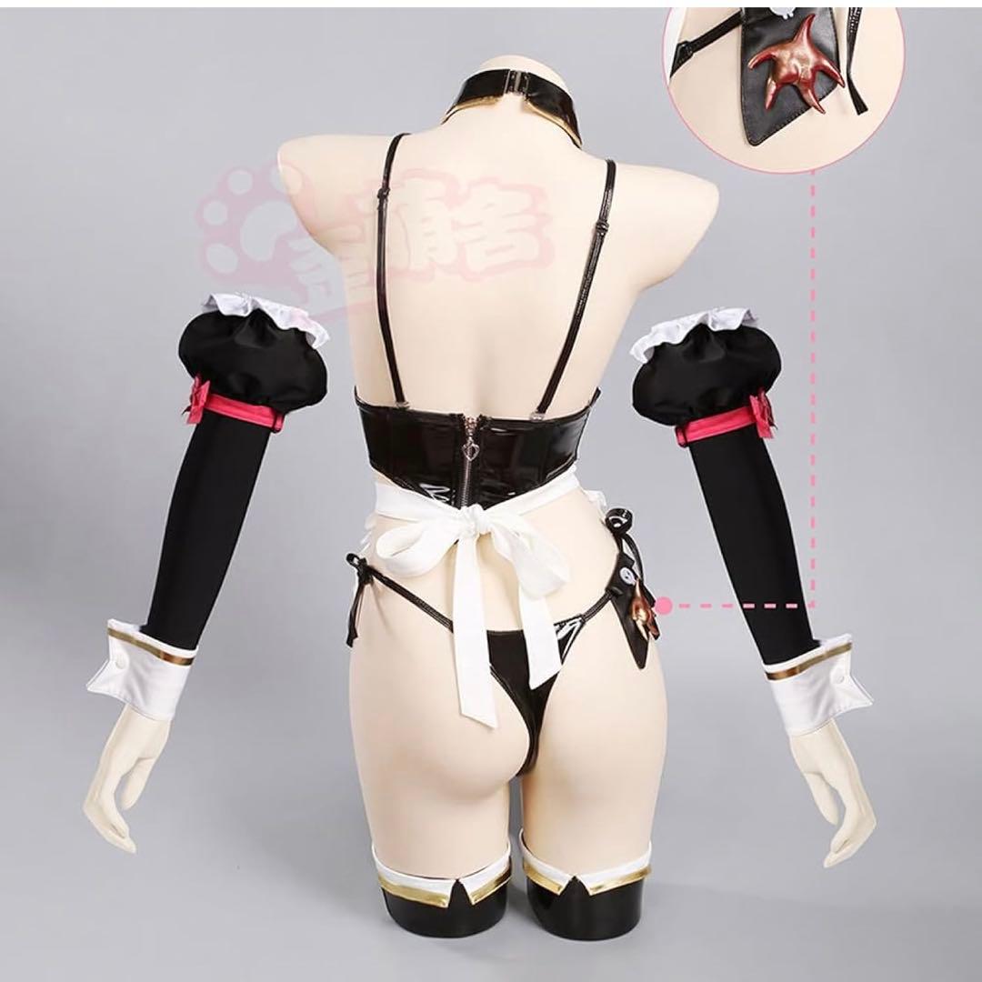 NIKKE マスト メイド コスプレ衣装 ウィッグ付き
