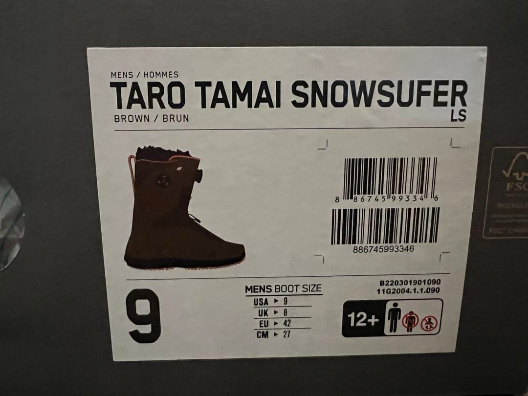 K2 TARO TAMAI SURFER ブーツ 9（27cm）