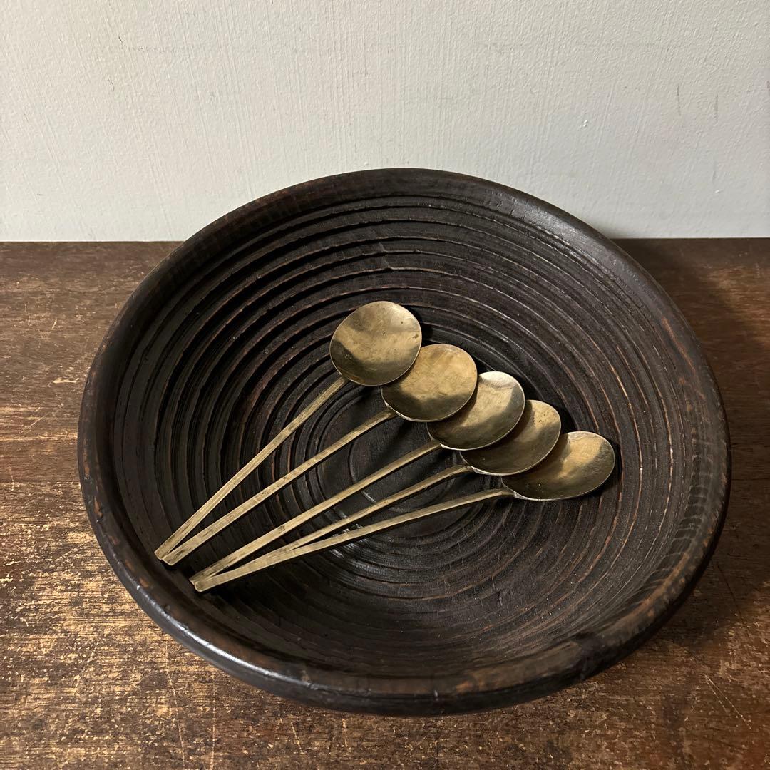 李朝スッカラ5点　(g134)韓国スプーン.アンティーク.ヴィンテージ.古道具