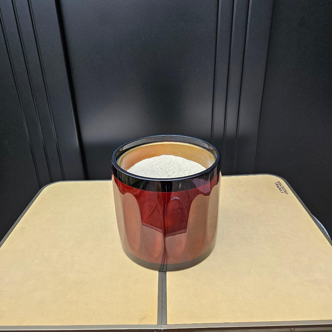 曙塗 漆塗 手あぶり火鉢 一対 直径27cm 高さ26cm 共箱付 灰・落とし付