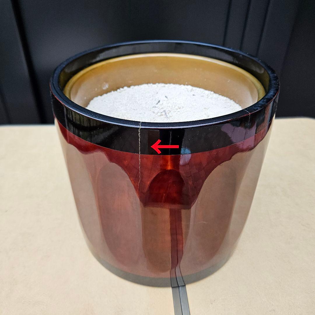 曙塗 漆塗 手あぶり火鉢 一対 直径27cm 高さ26cm 共箱付 灰・落とし付