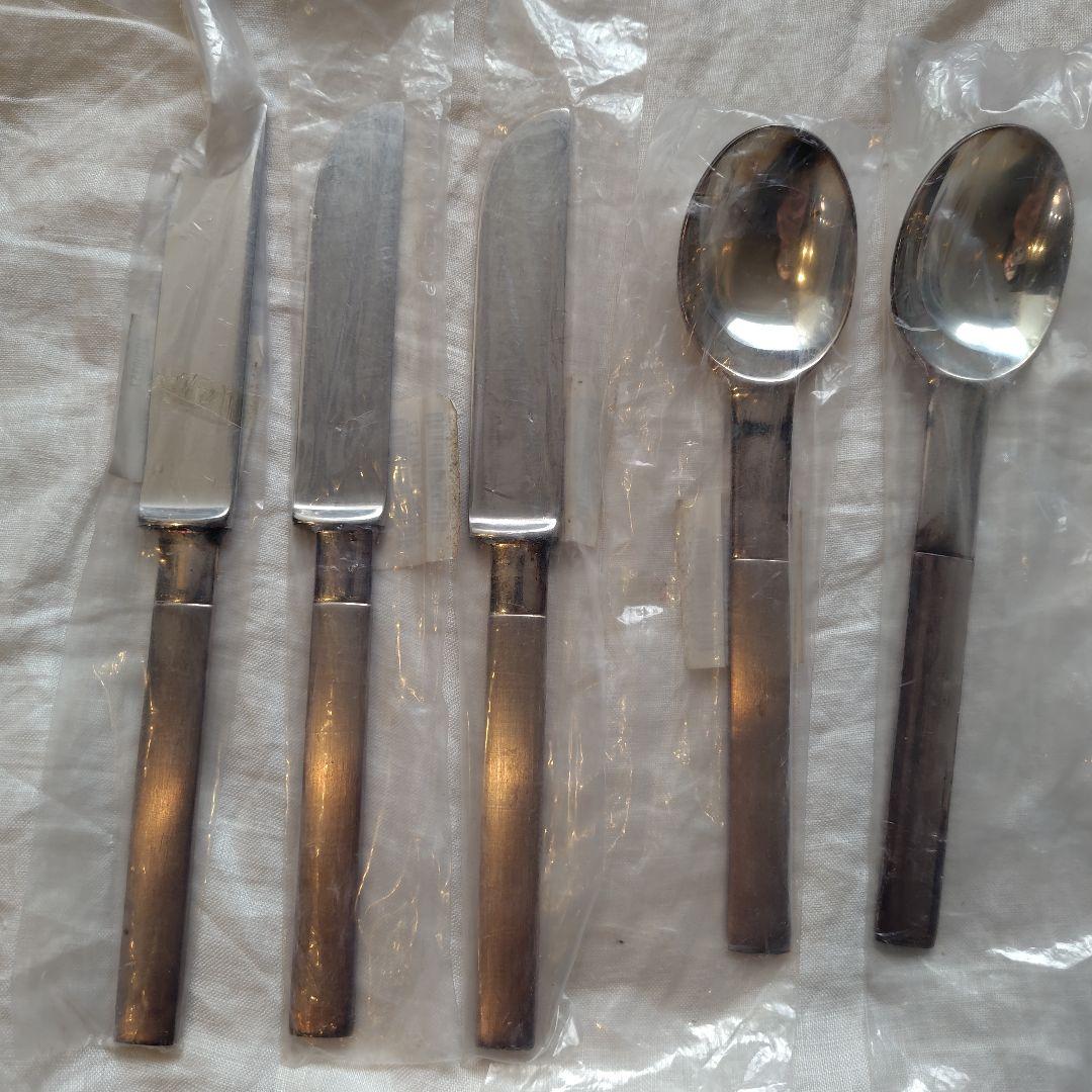 【アウトレット品】ゲンセ　ナイフ３本スプーン2本