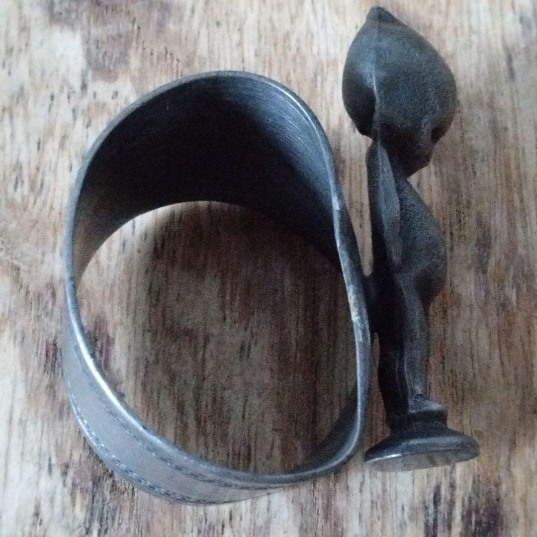 ヨーロピアン　アンティーク ピューター製(?) キューピー ナプキン　ホルダー