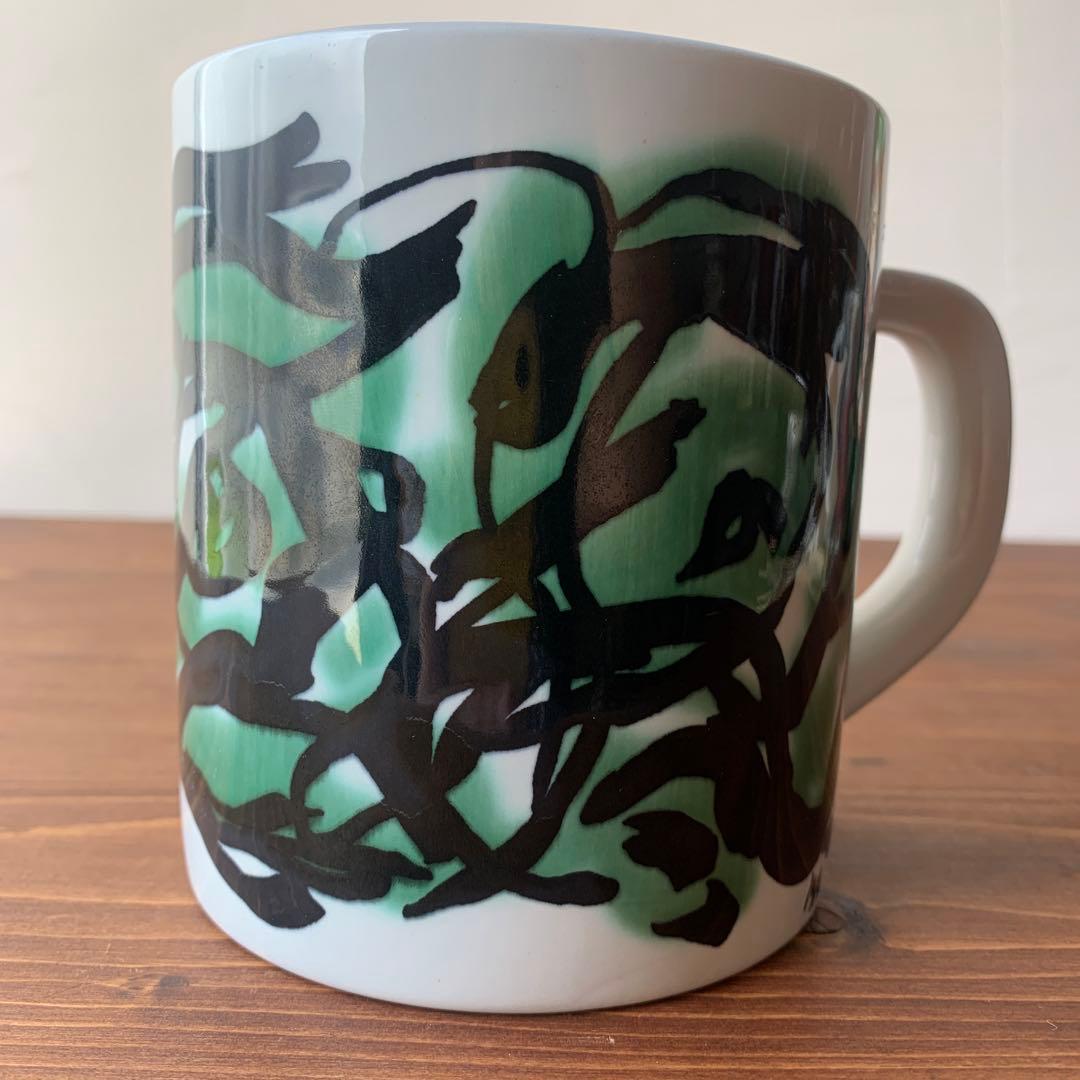 Lサイズ ロイヤルコペンハーゲン 1987 イヤーマグ 陶器　ビンテージ　手描き