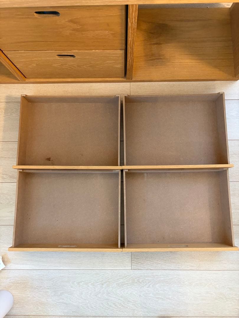 無印良品　スタッキングシェルフセット　３段×２列・オーク材