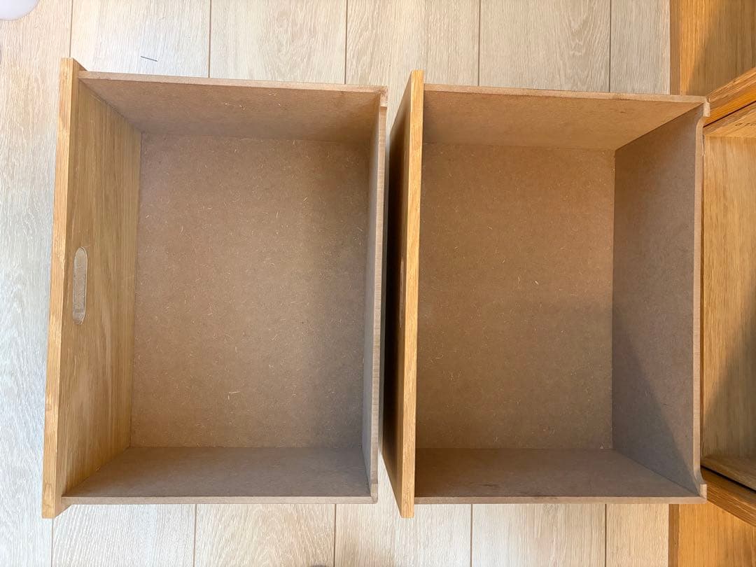 無印良品　スタッキングシェルフセット　３段×２列・オーク材