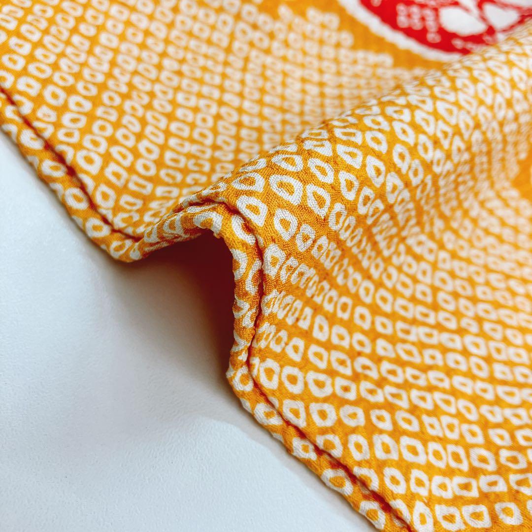 ◎mk-1908　七五三　振袖　着物　女の子　御祝い着　エンボス加工　10-15