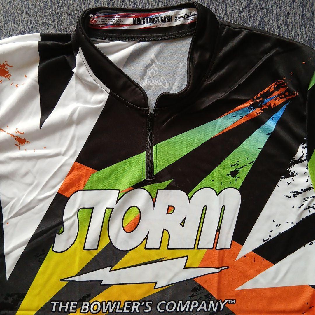 ✨新品✨ボウリングウェア　日本サイズXL　STORMグリーン　大きめ