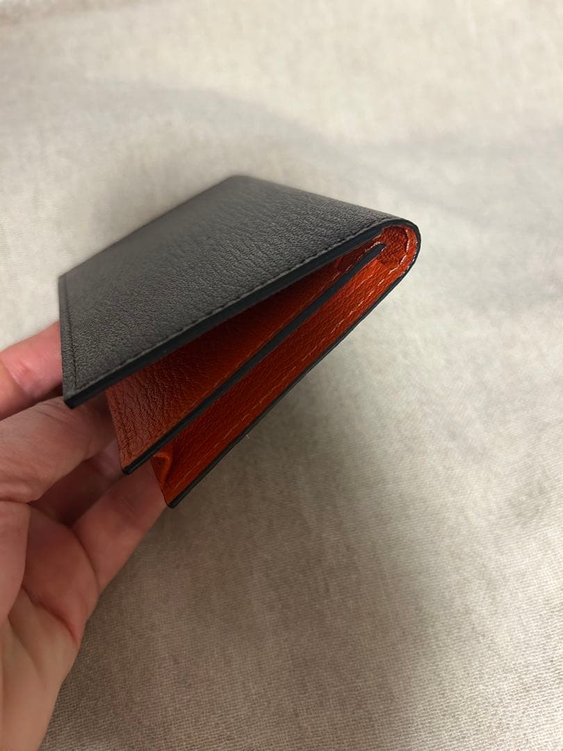 ラルコバレーノ　名刺入れ オレンジ 紫　✳︎新品✳︎