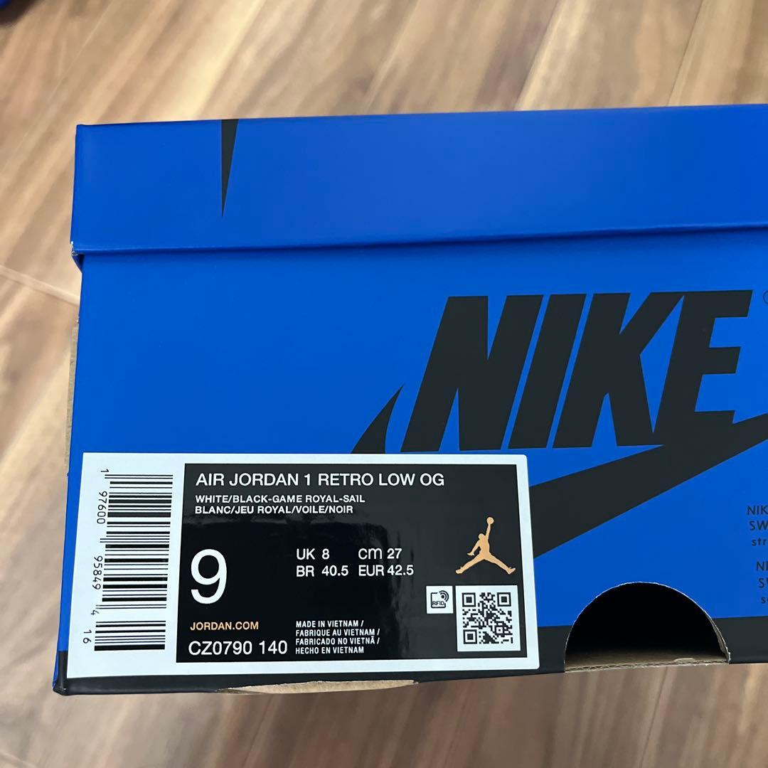 AIR JORDAN 1 RETRO LOW OG ロイヤルブルー