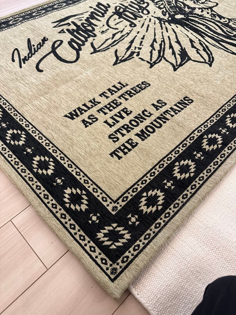 ラグマット BasShu NATIVE RUG インディアンモチーフ ラグ