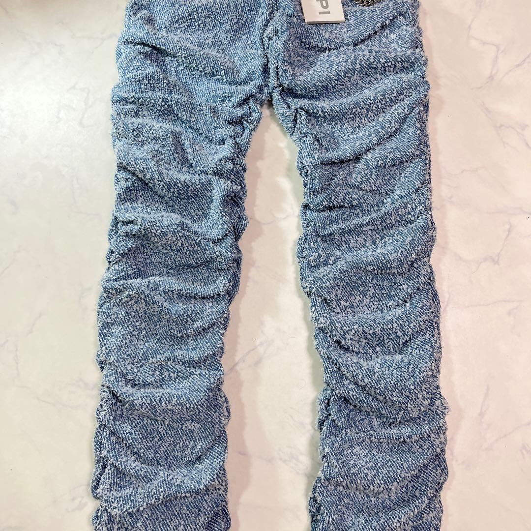 新品未使用 GUAPI グアピ スカイブルー スーパースタックデニム 32