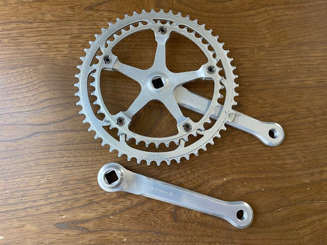 再値下げ<中古> DE ROSA刻印カンパ スーパーレコード クランク53×42