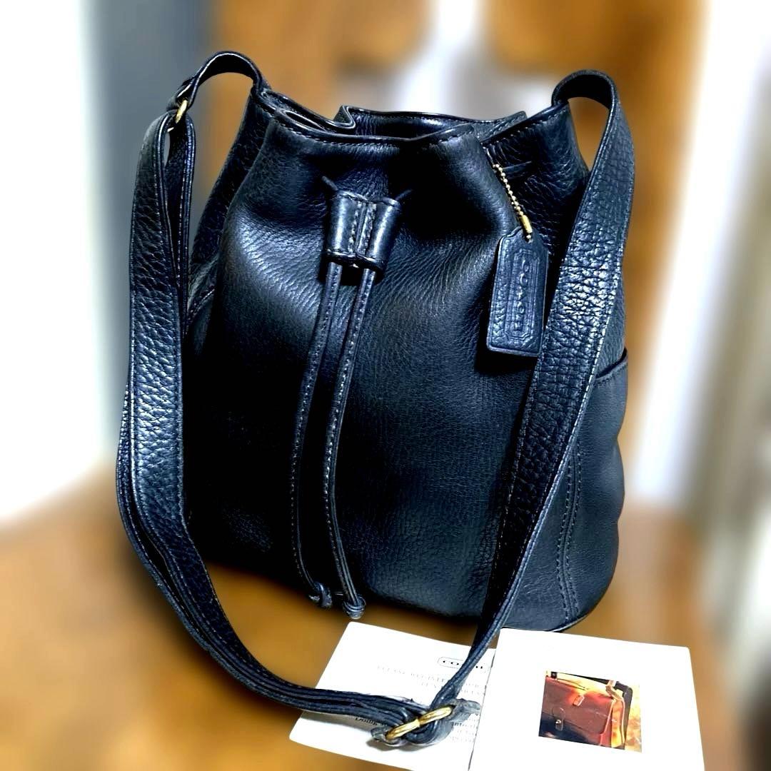 オールドCOACH 巾着ショルダーバッグ　 ★ソノマコレクション　4926.美品