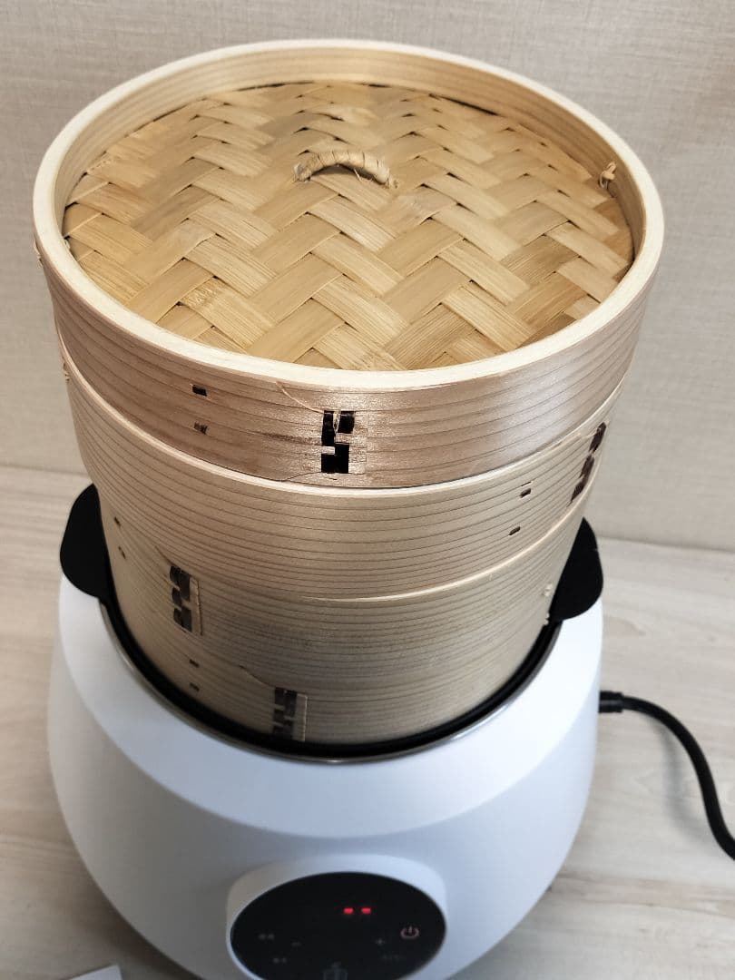 美品★OcrasiせいろO'MUSU 蒸し器 電気 21cm 火力調節 低温蒸し