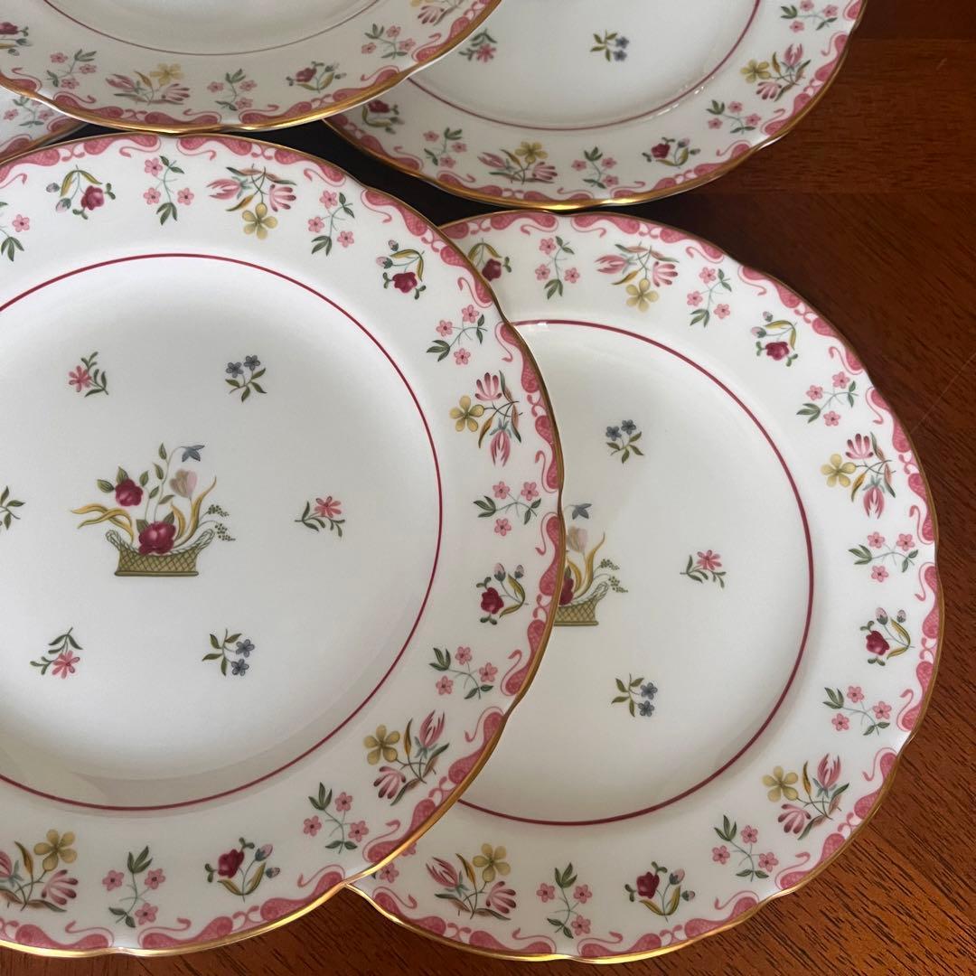 【黒壺美品】英国製　ウェッジウッド★ビアンカ★ケーキ皿　6枚