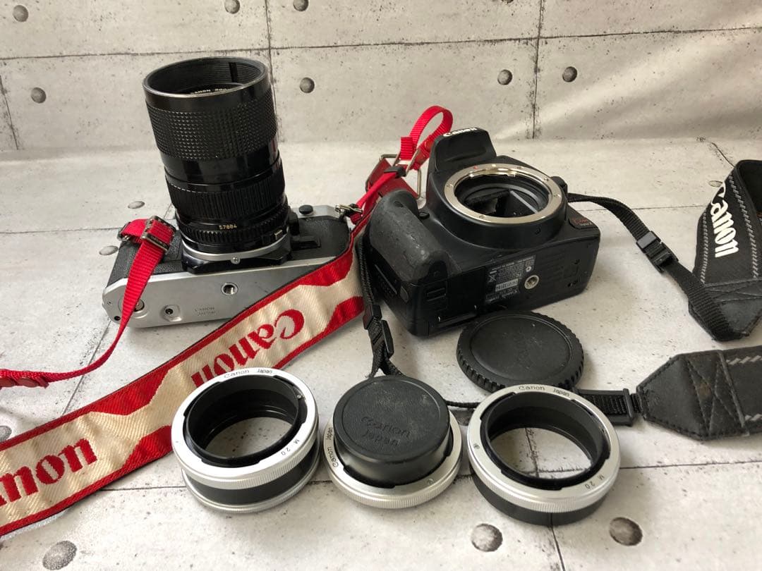 Canon AE-1 & Kiss Digital X ボディジャンク(L128