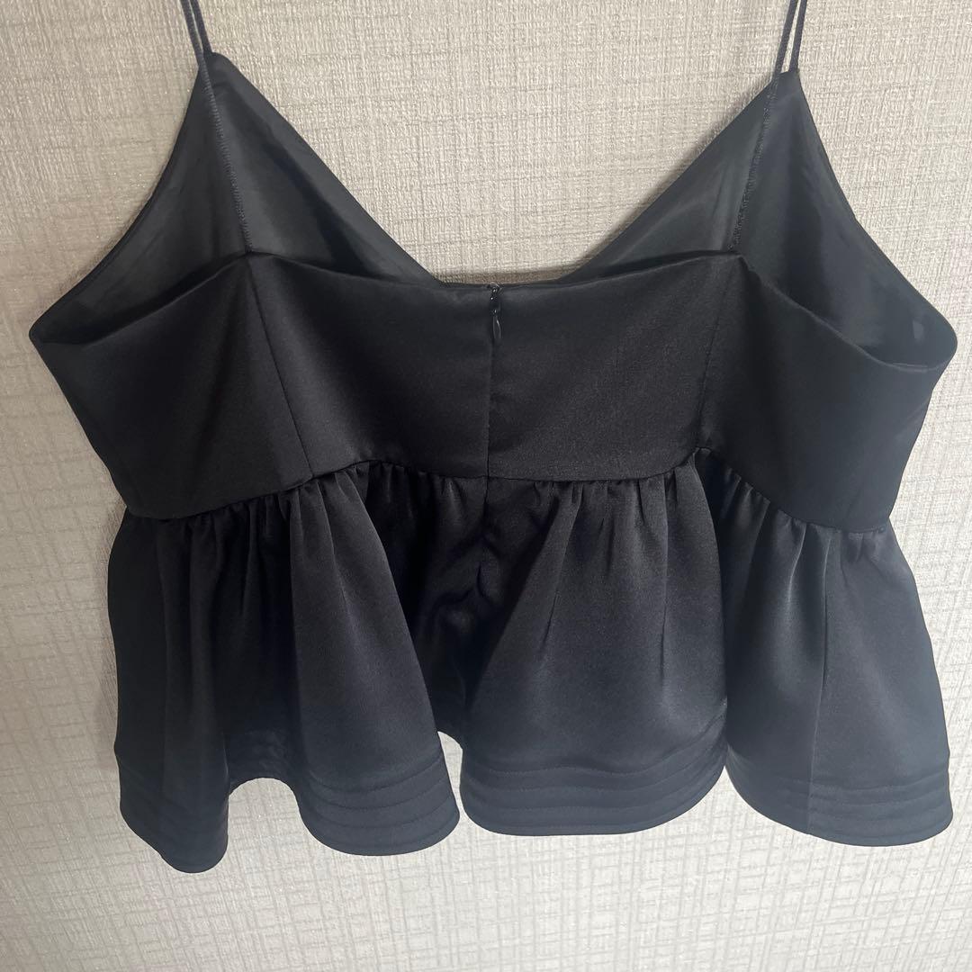 MACHATT サテンフレアキャミソール