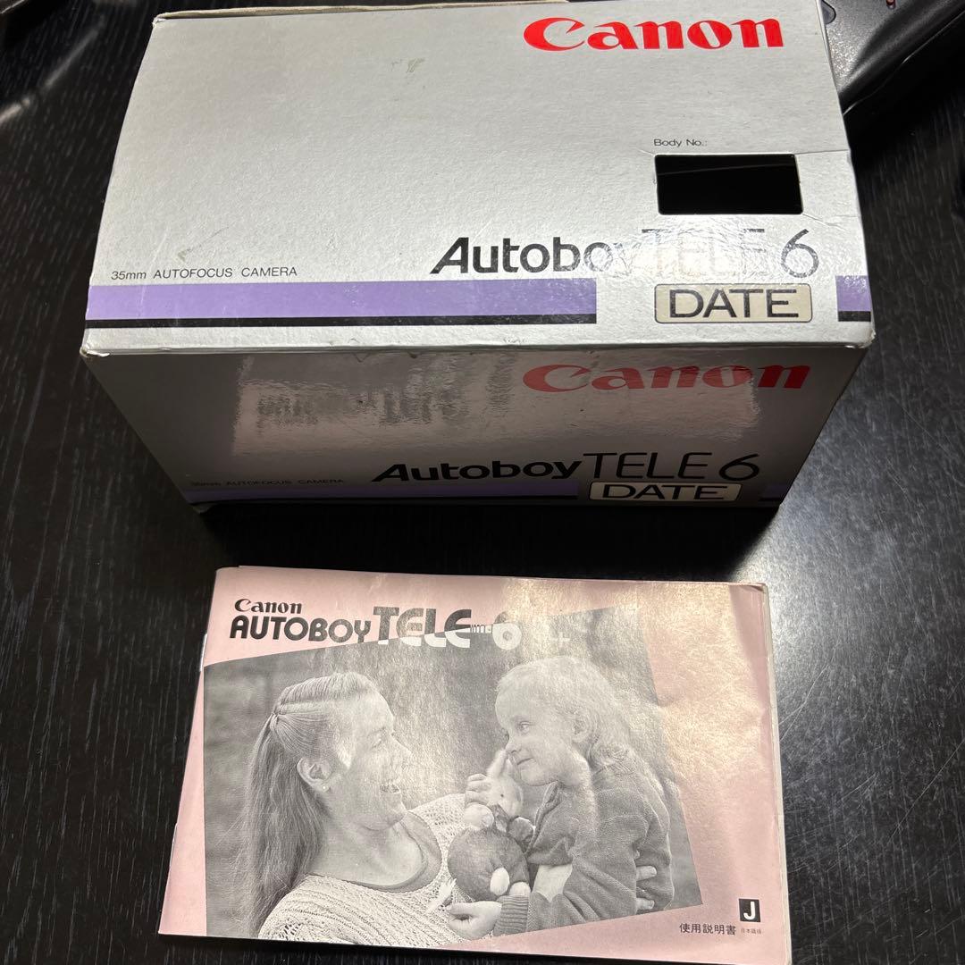 CANON キャノン Autoboy TELE6 箱　説明書　カバー