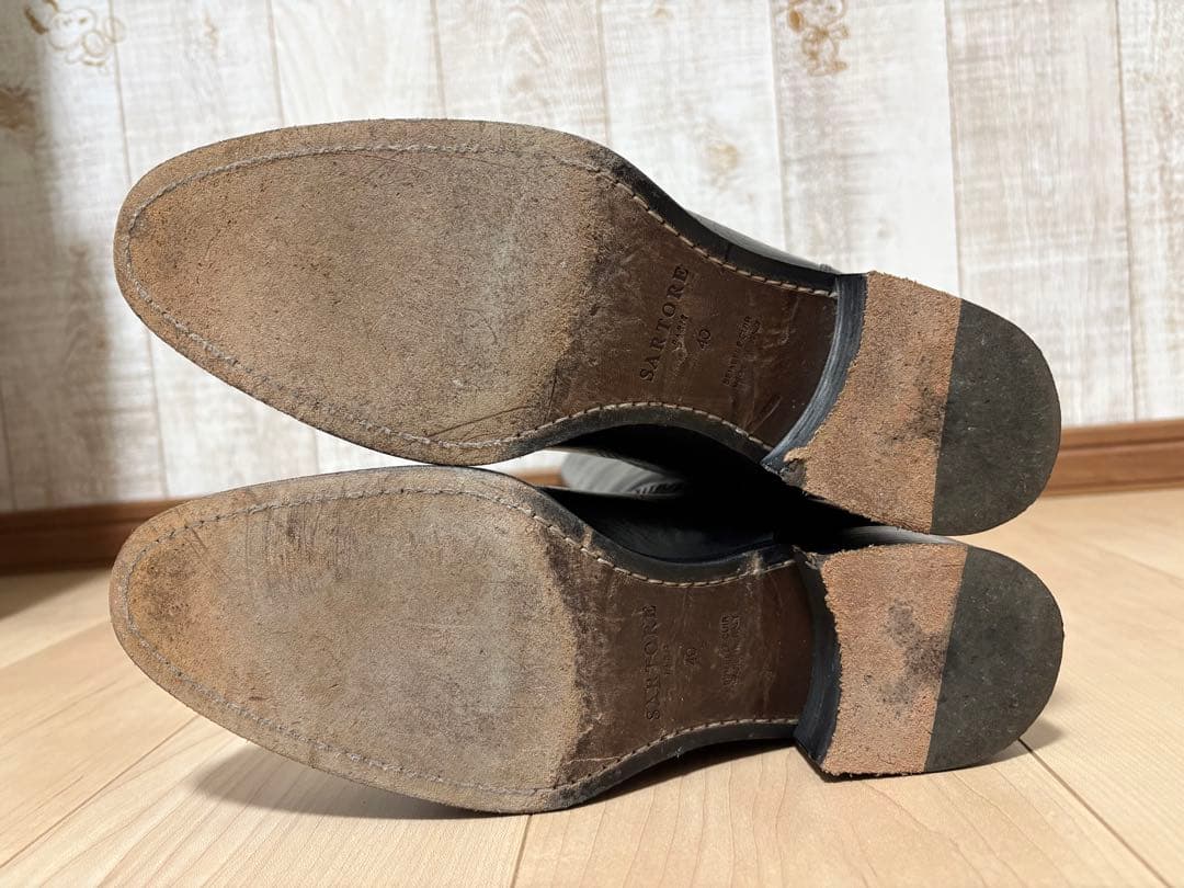 25.5～26㎝★美品SARTORE ジョッキーロングブーツ40 サルトルバック