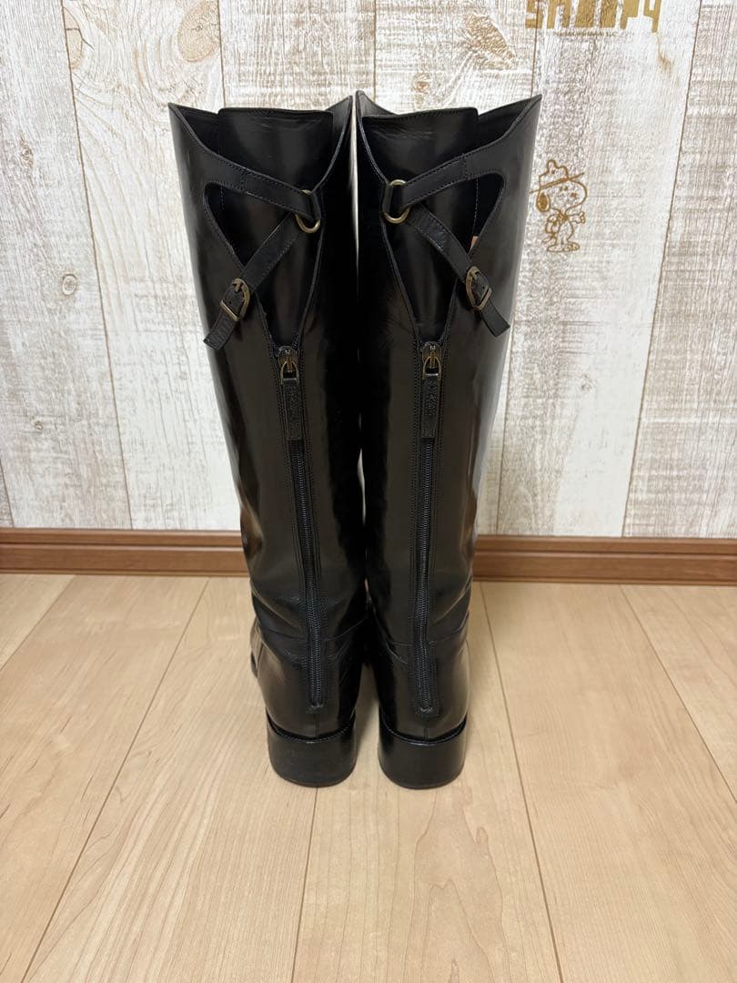 25.5～26㎝★美品SARTORE ジョッキーロングブーツ40 サルトルバック