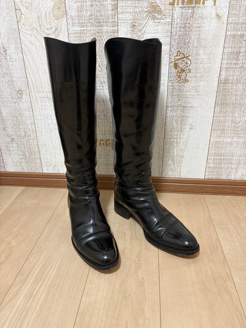 25.5～26㎝★美品SARTORE ジョッキーロングブーツ40 サルトルバック