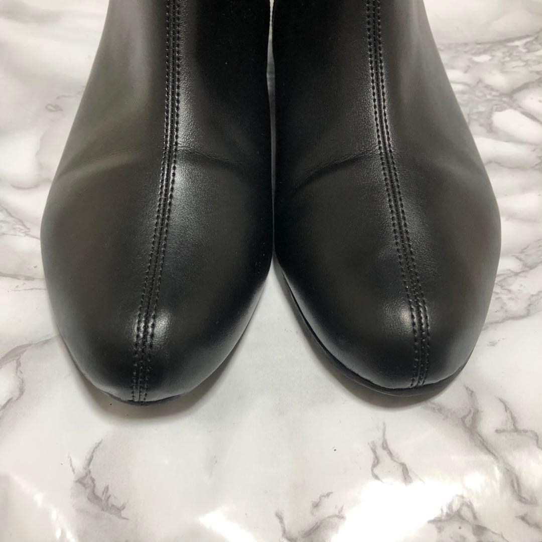 美品✨️ RAKUNA 整体ブーツ サイドジップ ショートブーツ ラクナ Lサイズ