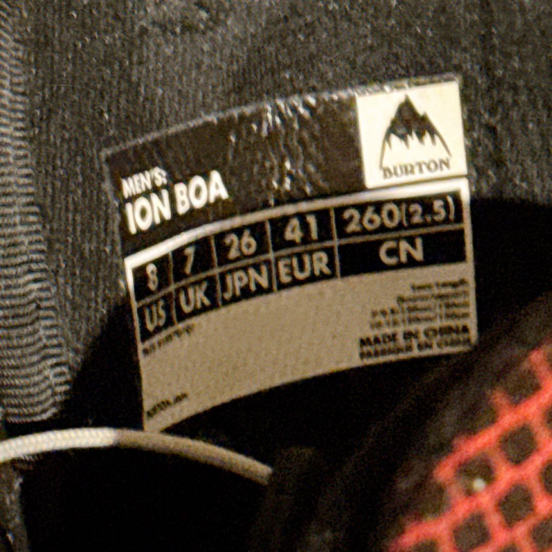 【美品】BURTON バートン ION BOA アイオンボア　26.0
