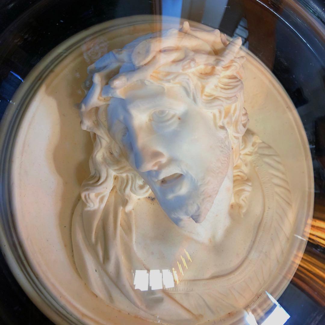 ガラスドーム　メダイヨン　アンティーク　 お値引き中！