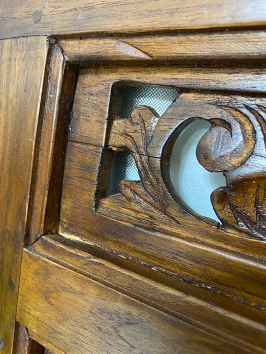 アジアンアンティーク扉付き壁掛けミラー 送料込み！！